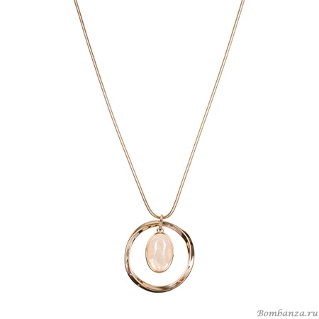 Колье Fiore Luna, CRYSTAL-PEACH OPAL